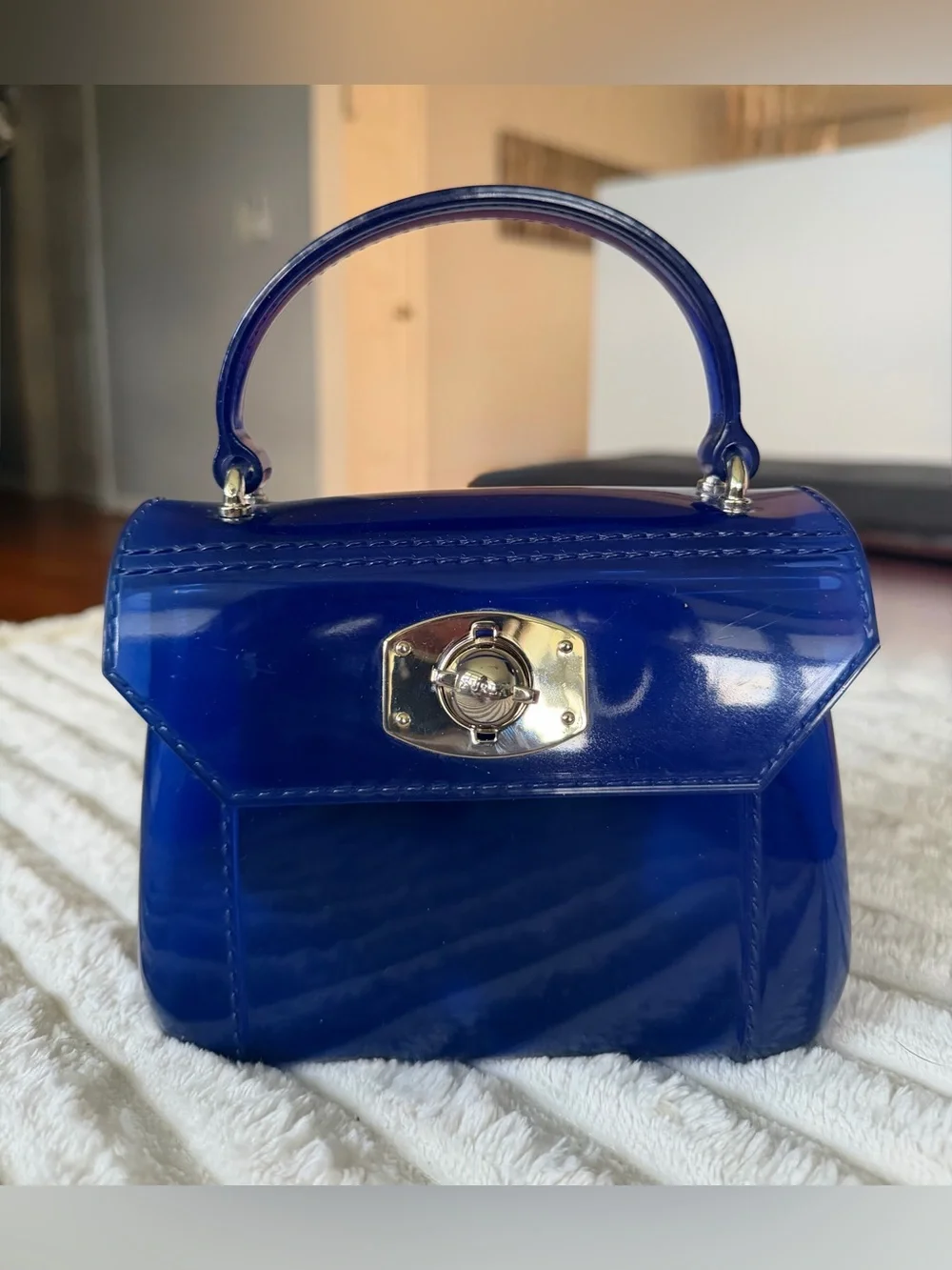Classic Top-Handle Women's Bag in Deep Blue